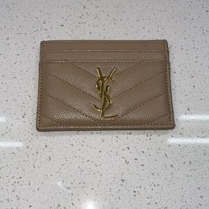 YSL Tan Cardholder